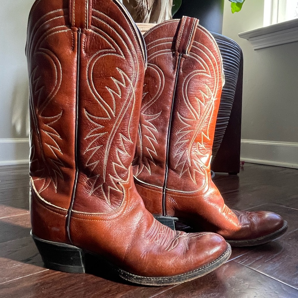 vintage Tony lama western cowboy boots